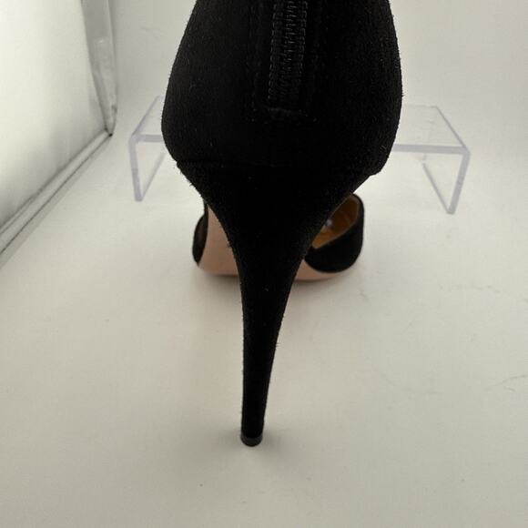 AQUAZZURA Belgravia Lattice CAGED Suede Pointed Toe Black Pumps 38.5 $800 NWOB - Picture 11 of 16